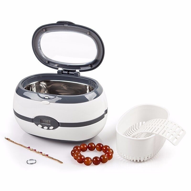 35w Compact Ultrasonic Cleaner Custom 600ml Ultrasonic Cleaner 40kHz For Denture Watch Jewelry