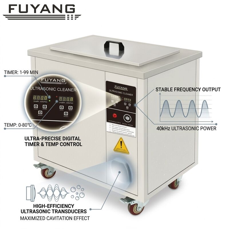 Ultrasonic Cleaning Machine GT-R15 SUS304 Stainless Steel Tank 15L with Digital Timer Control
