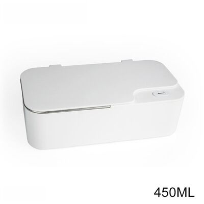 Pembersih Perhiasan Ultrasonik 18w 450ml Pembersih Kacamata Ultrasonik 48kHz